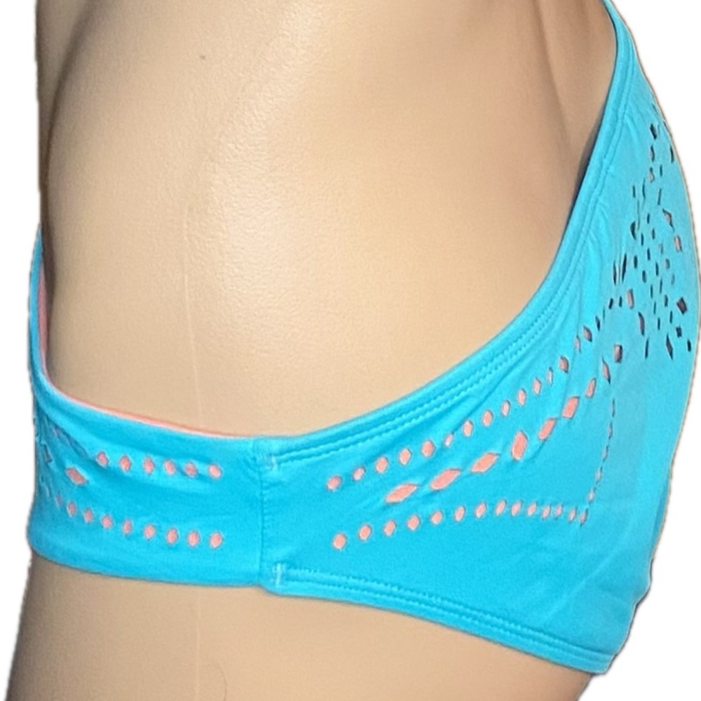 L*Space Aqua and Coral Bikini Bottom